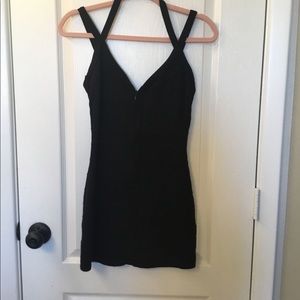 XS black bandage dress